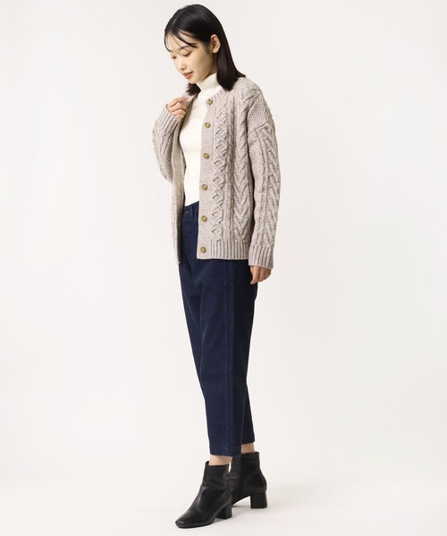 salle de bal（サルデバル）の「【 HEAVENLY / ヘヴンリー 】 アルパカMIXニット 2Way カーディガン HEAVENLY 2150174 DLW（カーディガン/ボレロ・レディース・ブラウン/グレー/オフホワイト・FREE）」の18枚目の写真