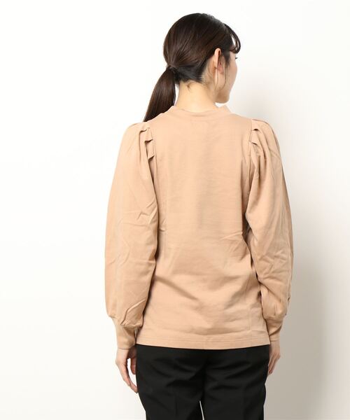 Te chichi TERRASSE（テチチテラス）の「タックスリーブハイネックプルオーバー（Tシャツ/カットソー・レディース・ブラック/ピンク/ベージュ・ﾌﾘ-）」の4枚目の写真