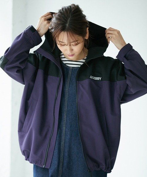 GERRY（ジェリー）の「【GERRY×ROPE' PICNIC】配色マウンテンパーカー（マウンテンパーカー・レディース・ベージュ/カーキ/ダークパープル・38）」の3枚目の写真