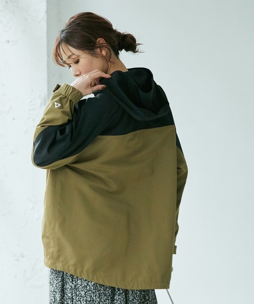 GERRY（ジェリー）の「【GERRY×ROPE' PICNIC】配色マウンテンパーカー（マウンテンパーカー・レディース・ベージュ/カーキ/ダークパープル・38）」の17枚目の写真