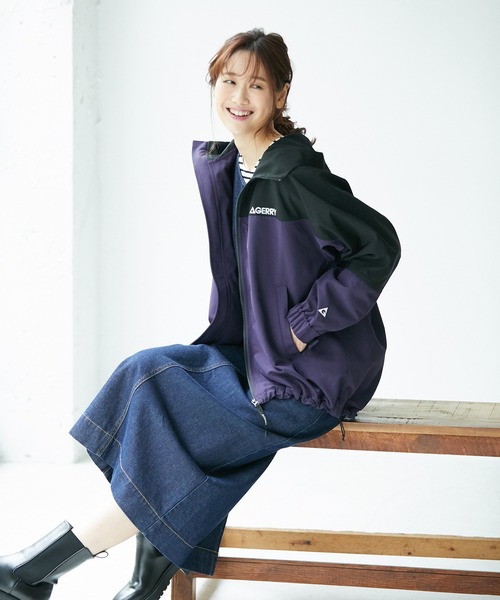 GERRY（ジェリー）の「【GERRY×ROPE' PICNIC】配色マウンテンパーカー（マウンテンパーカー・レディース・ベージュ/カーキ/ダークパープル・38）」の12枚目の写真