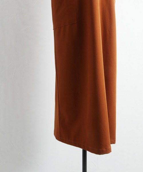 &. NOSTALGIA(アンドドットノスタルジア)の「キーネックレイヤードワンピース(ワンピース・レディース・ブラック/ブラウン/アイボリー/ベージュ/チャコールグレー・M)」の14枚目の写真