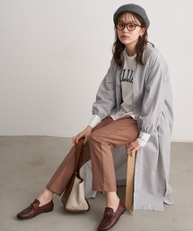 earth music&ecology | バンドカラーシャツワンピース ＊(ワンピース)