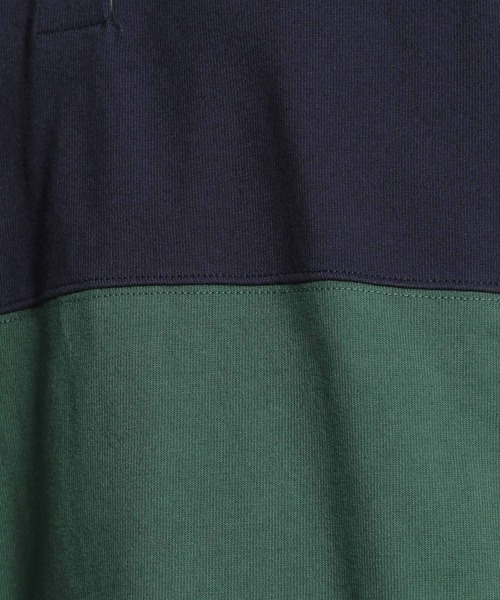 niko and...(ニコアンド)の「ラガーチュニックシャツプルオーバー(Tシャツ/カットソー・レディース・ブラック/グリーン/モカ・FREE)」の16枚目の写真