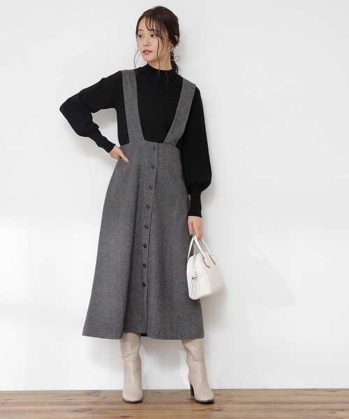 N.（N. Natural Beauty Basic）（エヌエヌナチュラルビューティーベーシック）の「◆プレーティング天竺ボリュームスリーブニット（ニット/セーター・レディース・オフホワイト/ブラック/ライトグリーン/ピンク/モカ・MEDIUM）」の22枚目の写真