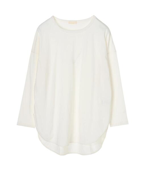 earth music&ecology(アースミュージックアンドエコロジー)の「ラウンドヘムカットチュニック*(Tシャツ/カットソー・レディース・オフホワイト・FREE)」の16枚目の写真