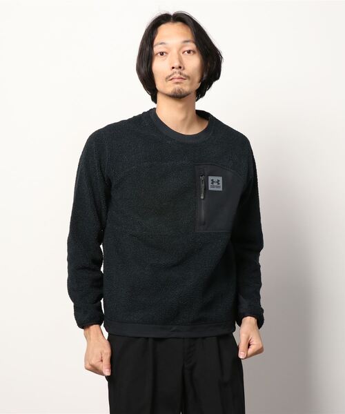 UNDER ARMOUR(アンダーアーマー)の「UA ミッション ブークレ クルー(トレーニング/メンズ)(その他アウター・メンズ・ブラック・XXL/XL/S/L/3XL/M)」の2枚目の写真