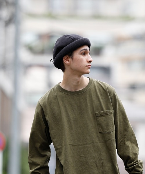 BURLAP OUTFITTER（バーラップアウトフィッター）の「FLEECE FISHERMAN CAP/フリースフィッシャーマン キャップ（キャップ・メンズ・ブラック/グレー系その他/ライトブラウン/モスグリーン/タン・ONE SIZE）」の13枚目の写真