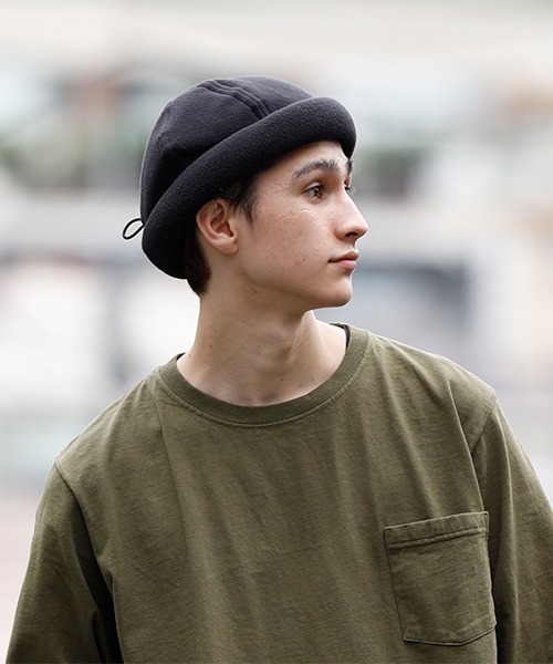BURLAP OUTFITTER（バーラップアウトフィッター）の「FLEECE FISHERMAN CAP/フリースフィッシャーマン キャップ（キャップ・メンズ・ブラック/グレー系その他/ライトブラウン/モスグリーン/タン・ONE SIZE）」の12枚目の写真