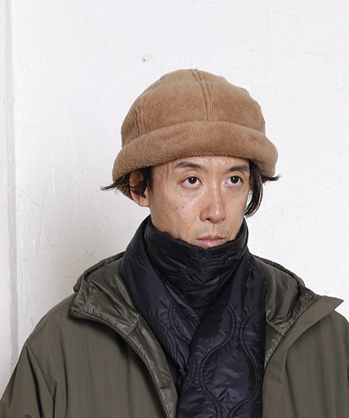 BURLAP OUTFITTER（バーラップアウトフィッター）の「FLEECE FISHERMAN CAP/フリースフィッシャーマン キャップ（キャップ・メンズ・ブラック/グレー系その他/ライトブラウン/モスグリーン/タン・ONE SIZE）」の15枚目の写真
