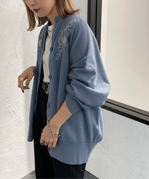 刺繍入りカーディガン【ZOZOTOWN限定アイテム】