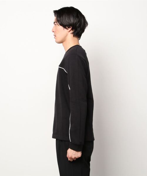 Reebok(リーボック)の「トレーニング エッセンシャルズ パイピング クルー スウェットシャツ / Training Essentials Piping Crew Sweatshirt(スウェット・メンズ・ブラック/ネイビー・X-SMALL/XXX-LARGE/LARGE/MEDIUM/X-LARGE/SMALL/XX-LARGE)」の6枚目の写真