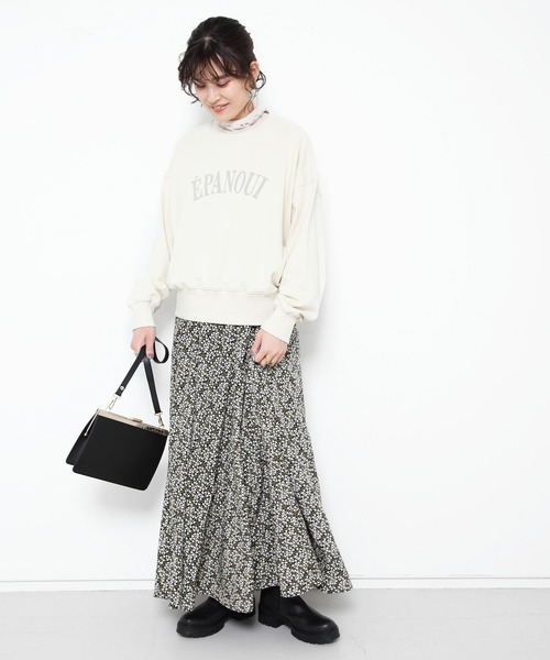 Rouge vif Anna（ルージュヴィフアンナ）の「テレコメロータートルカットソー（Tシャツ/カットソー・レディース・ピンク/アイボリー/モスグリーン/チャコールグレー/ブラック/ブラウン・フリー）」の20枚目の写真