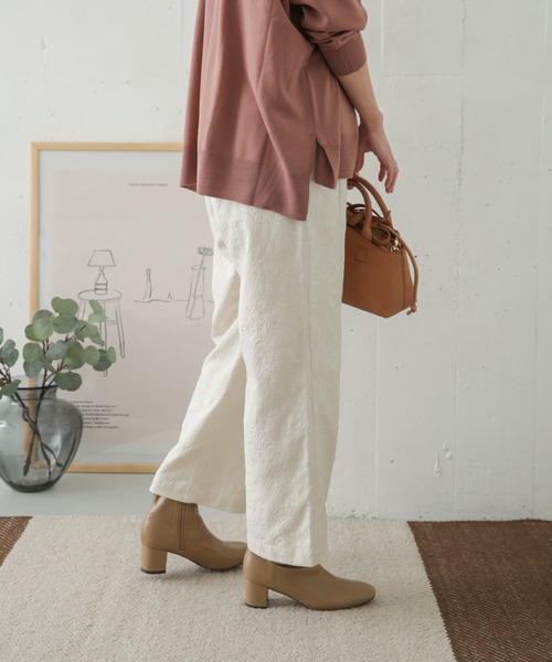 URBAN RESEARCH DOORS（アーバンリサーチドアーズ）の「ジャガードストレッチイージーパンツ（その他パンツ・レディース・アイボリー/キャメル・38/36）」の20枚目の写真