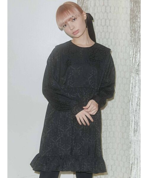 merry jenny（メリージェニー）の「flowerジャガードミニワンピース（ワンピース・レディース・アイボリー/ブラック/ピンク・FREE）」の20枚目の写真