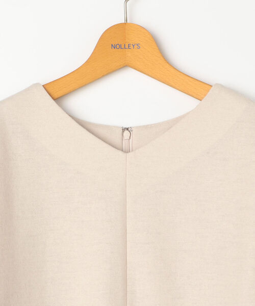 NOLLEY’S(ノーリーズ)の「ウールジョーゼットフリルワンピース(ワンピース・レディース・ネイビー/ベージュ/サックスブルー・38)」の10枚目の写真