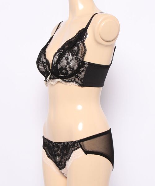セール】セクシーレースブラ＆ショーツ 2点セット（ブラ&ショーツ