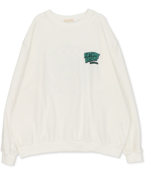 SPINNS（スピンズ）の「【ゆったりシルエット】サークルロゴバックプリントスウェット（スウェット・レディース・ブラック/スミクロ/ダークグリーン/オフホワイト/オートミール・ONESIZE）」の16枚目の写真