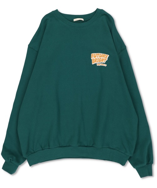 SPINNS（スピンズ）の「【ゆったりシルエット】サークルロゴバックプリントスウェット（スウェット・レディース・ブラック/スミクロ/ダークグリーン/オフホワイト/オートミール・ONESIZE）」の9枚目の写真