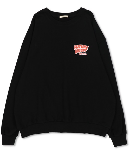 SPINNS（スピンズ）の「【ゆったりシルエット】サークルロゴバックプリントスウェット（スウェット・レディース・ブラック/スミクロ/ダークグリーン/オフホワイト/オートミール・ONESIZE）」の6枚目の写真