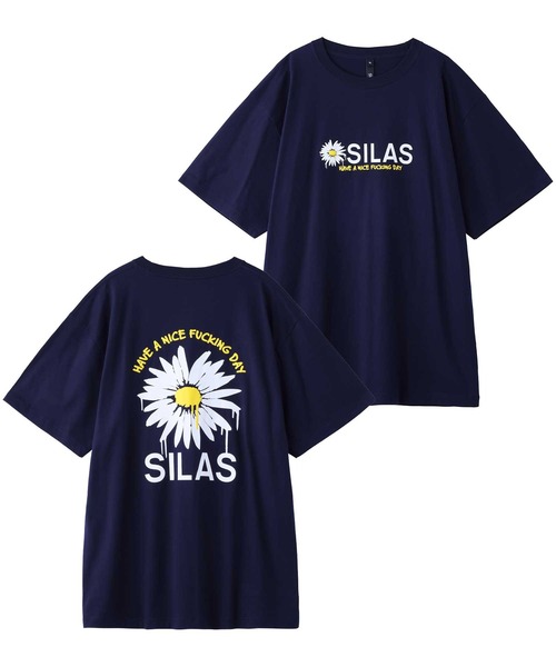 SILAS（サイラス）の「S/S DRIP DAISY PRINT TEE　サイラスドリップデイジープリント半袖Tシャツ（Tシャツ/カットソー・メンズ・ホワイト/ブラック/ネイビー・MEDIUM/LARGE/X-LARGE）」の3枚目の写真