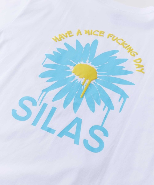 SILAS（サイラス）の「S/S DRIP DAISY PRINT TEE　サイラスドリップデイジープリント半袖Tシャツ（Tシャツ/カットソー・メンズ・ホワイト/ブラック/ネイビー・MEDIUM/LARGE/X-LARGE）」の6枚目の写真