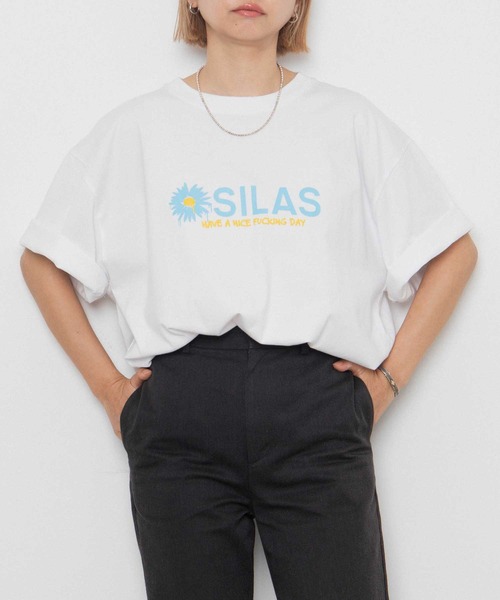 SILAS（サイラス）の「S/S DRIP DAISY PRINT TEE　サイラスドリップデイジープリント半袖Tシャツ（Tシャツ/カットソー・メンズ・ホワイト/ブラック/ネイビー・MEDIUM/LARGE/X-LARGE）」の16枚目の写真