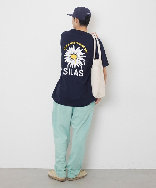 SILAS（サイラス）の「S/S DRIP DAISY PRINT TEE　サイラスドリップデイジープリント半袖Tシャツ（Tシャツ/カットソー・メンズ・ホワイト/ブラック/ネイビー・MEDIUM/LARGE/X-LARGE）」の21枚目の写真