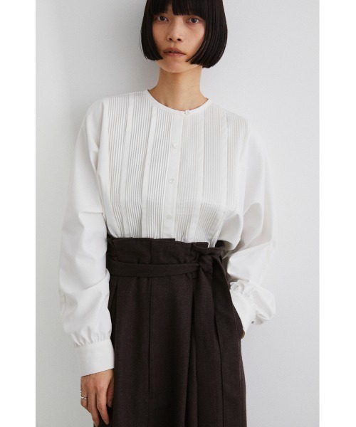 スタイルミキサー ピンタックロングシャツ STYLEMIXER（スタイルミキサー）の「ピンタックロングシャツ