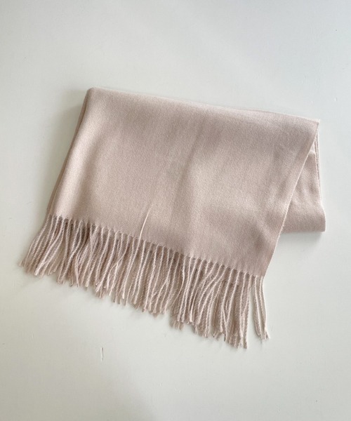 CANAL JEAN（キャナルジーン）の「El mar(エルマール) カシミヤタッチ無地ストール（ストール/ショール・レディース・ライトグレー/ブラック/ブラウン/アイボリー・ONE SIZE）」の5枚目の写真