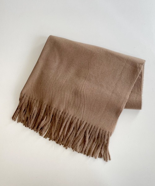 CANAL JEAN（キャナルジーン）の「El mar(エルマール) カシミヤタッチ無地ストール（ストール/ショール・レディース・ライトグレー/ブラック/ブラウン/アイボリー・ONE SIZE）」の6枚目の写真