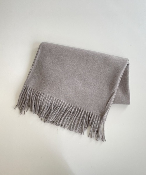 CANAL JEAN（キャナルジーン）の「El mar(エルマール) カシミヤタッチ無地ストール（ストール/ショール・レディース・ライトグレー/ブラック/ブラウン/アイボリー・ONE SIZE）」の9枚目の写真