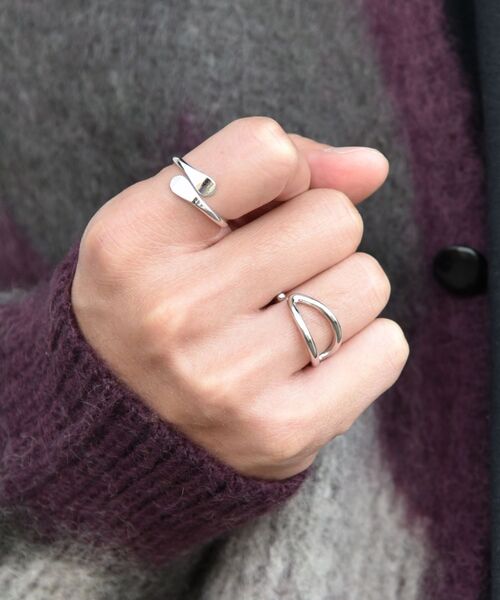 SHIPS（シップス）の「【WEB限定】SHIPS: 〈2点セット〉 デザイン リング（リング・メンズ・オフホワイト/ライトホワイト/ホワイト系/ストーン/ホワイト・ONE SIZE）」の10枚目の写真