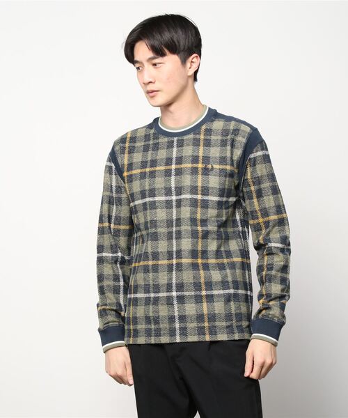 フレッドペリー チェック柄 トレーナー FRED PERRY（フレッドペリー）の「Nicholas Daley Towelling Tartan