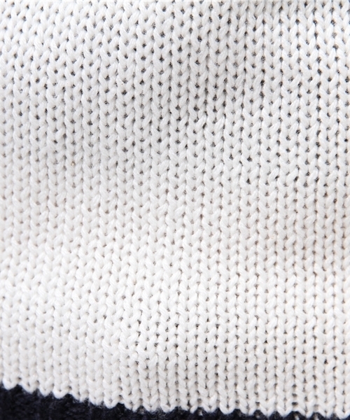 BEAMS LIGHTS Women's（ビームスライツ ウィメンズ）の「BEAMS LIGHTS / ウォッシャブル チルデンVネックプルオーバー（ニット/セーター・レディース・オフホワイト/ネイビー・FREE）」の6枚目の写真