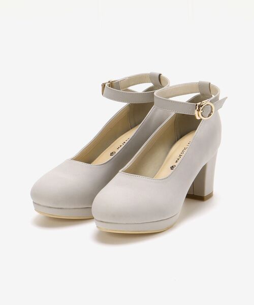 MAJESTIC LEGON（マジェスティックレゴン）の「ふかふかリボンsetパンプス（パンプス・レディース・ブラック/アイボリー/モカ/グレイッシュベージュ・SMALL/MEDIUM/LARGE/X-LARGE）」の4枚目の写真