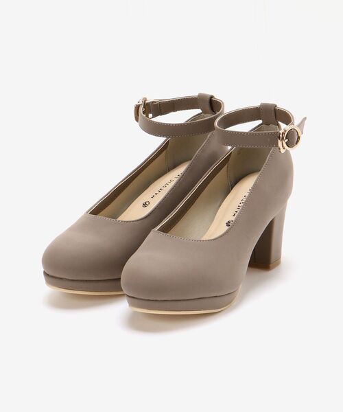 MAJESTIC LEGON（マジェスティックレゴン）の「ふかふかリボンsetパンプス（パンプス・レディース・ブラック/アイボリー/モカ/グレイッシュベージュ・SMALL/MEDIUM/LARGE/X-LARGE）」の3枚目の写真