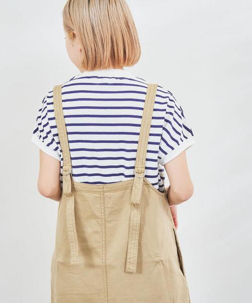 coen（コーエン）の「チノエプロンワンピース（ジャンパースカート・レディース・ブラック/ベージュ・MEDIUM/LARGE）」の18枚目の写真