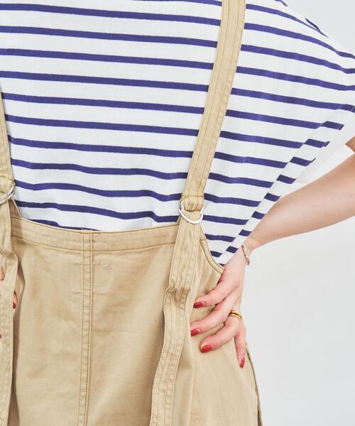 coen（コーエン）の「チノエプロンワンピース（ジャンパースカート・レディース・ブラック/ベージュ・MEDIUM/LARGE）」の8枚目の写真