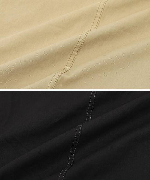 coen（コーエン）の「チノエプロンワンピース（ジャンパースカート・レディース・ブラック/ベージュ・MEDIUM/LARGE）」の12枚目の写真