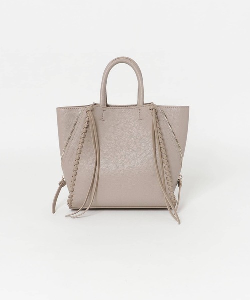 URBAN RESEARCH ROSSO（アーバンリサーチロッソ）の「サイドジップミニトート（トートバッグ・レディース・キャメル/グレー系その他/ホワイト・FREE）」の7枚目の写真