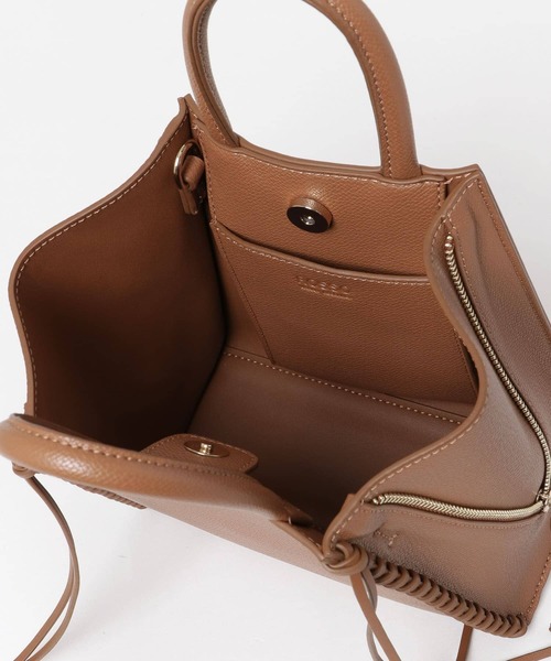 URBAN RESEARCH ROSSO（アーバンリサーチロッソ）の「サイドジップミニトート（トートバッグ・レディース・キャメル/グレー系その他/ホワイト・FREE）」の12枚目の写真