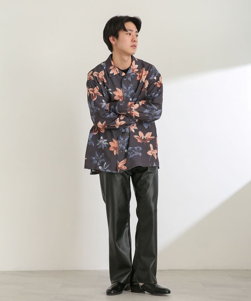 SENSE OF PLACE by URBAN RESEARCH(センスオブプレイスバイアーバンリサーチ)の「『セットアップ対応』 フェイクレザーストレートパンツ(その他パンツ・メンズ・ブラック・MEDIUM/LARGE)」の8枚目の写真