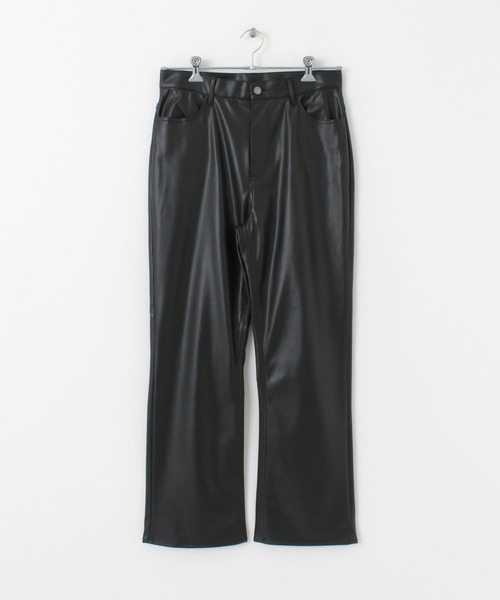SENSE OF PLACE by URBAN RESEARCH(センスオブプレイスバイアーバンリサーチ)の「『セットアップ対応』 フェイクレザーストレートパンツ(その他パンツ・メンズ・ブラック・MEDIUM/LARGE)」の18枚目の写真