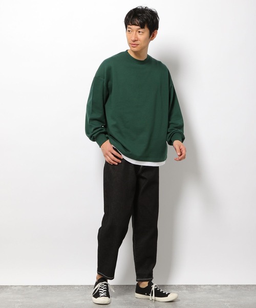 LAKOLE(ラコレ)の「TC裏毛レイヤードプルオーバー / 267612(スウェット・メンズ・ネイビー/サックスブルー/ライトグレー/グリーン・LARGE/X-LARGE/MEDIUM)」の5枚目の写真