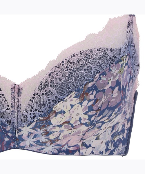 AMOSTYLE BY Triumph（アモスタイルバイトリンプ）の「AMOSTYLEホープブラ ワイルドグラデーションメドウ【Eカップ】AMST1371 WHU2 JX（ブラジャー・レディース・ブルー/イエロー・E70/E65/E75）」の3枚目の写真