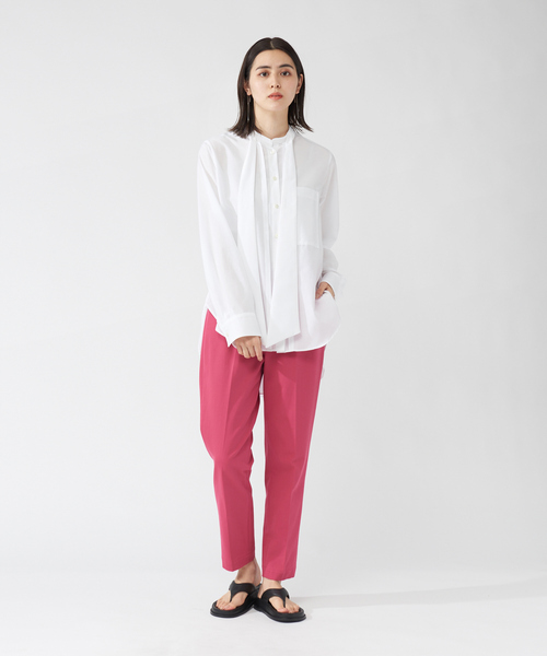 qualite(カリテ)の「ボウタイシャツ(シャツ/ブラウス・レディース・ホワイト/ストライプ/ピンク・フリー)」の11枚目の写真