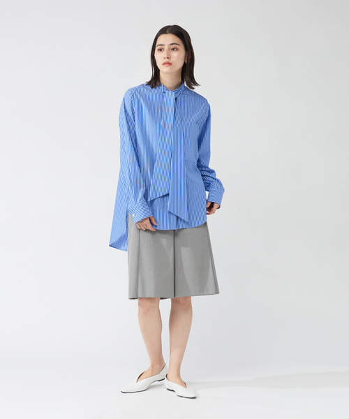 qualite(カリテ)の「ボウタイシャツ(シャツ/ブラウス・レディース・ホワイト/ストライプ/ピンク・フリー)」の14枚目の写真