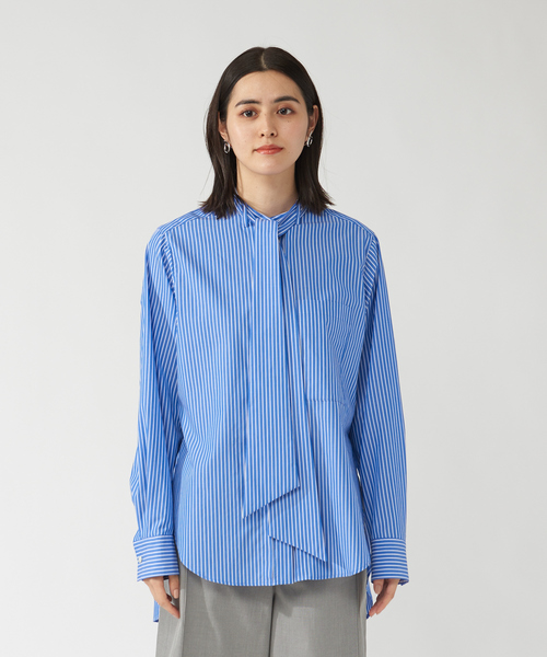 qualite(カリテ)の「ボウタイシャツ(シャツ/ブラウス・レディース・ホワイト/ストライプ/ピンク・フリー)」の16枚目の写真