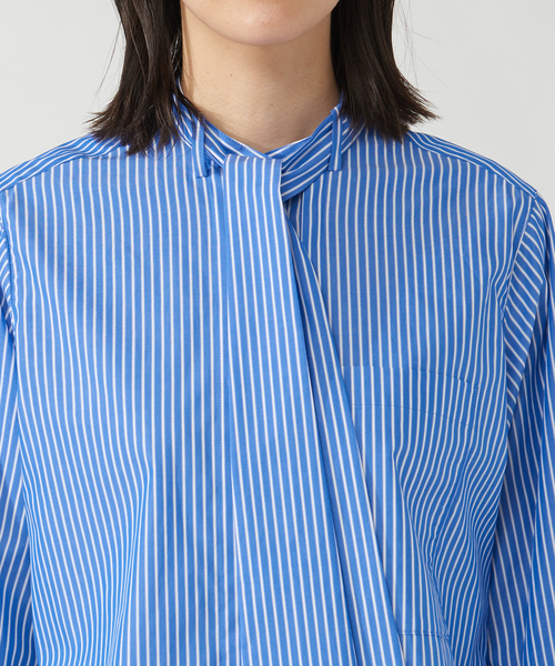 qualite(カリテ)の「ボウタイシャツ(シャツ/ブラウス・レディース・ホワイト/ストライプ/ピンク・フリー)」の20枚目の写真